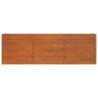 Lit surélevé de jardin rouillé 240x40x77 cm acier corten 
