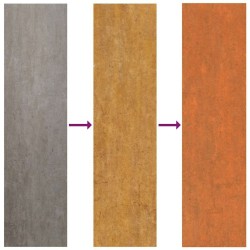 Lit surélevé de jardin rouillé 240x40x77 cm acier corten 