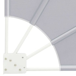 Écran de confidentialité pour balcon Gris 160 x 160 cm tissu 