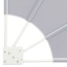 Écran de confidentialité pour balcon Gris 160 x 160 cm tissu 