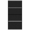 Armoire à chaussures Chêne noir Bois d'ingénierie 