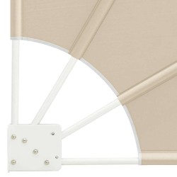 Écran de confidentialité pour balcon Beige 160 x 160 cm tissu 