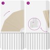 Écran de confidentialité pour balcon Beige 160 x 160 cm tissu 