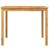 Table à manger de jardin 90x90x74 cm bois d'acacia solide 