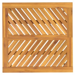 Table à manger de jardin 90x90x74 cm bois d'acacia solide 