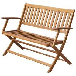Banc de jardin 120 cm Bois d'acacia solide 