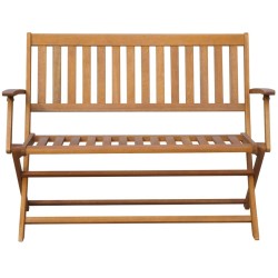 Banc de jardin 120 cm Bois d'acacia solide 