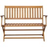 Banc de jardin 120 cm Bois d'acacia solide 