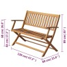 Banc de jardin 120 cm Bois d'acacia solide 