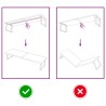 Comptoir de salle de bain marron 200x50x(2-4) cm bois traité 