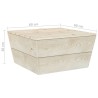 Table de jardin 60x60x30 cm Bois d'épicéa imprégné 