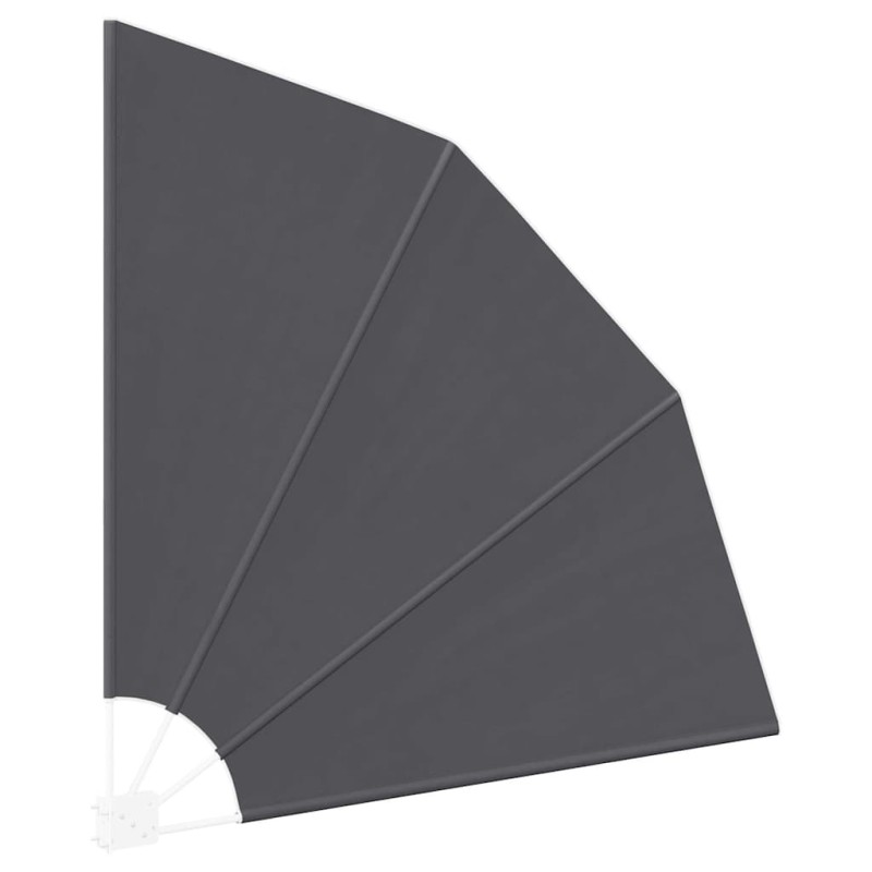 Écran de confidentialité pour balcon Noir 160 x 160 cm tissu 