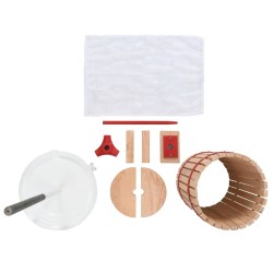 Presse-fruits et à vin avec sac en tissu 30 L Bois de chêne 
