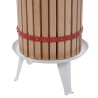 Presse-fruits et à vin avec sac en tissu 30 L Bois de chêne 