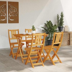 Chaises de jardin pliantes 4 pcs 36x46x86 cm Bois d'acacia massif 