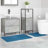 Ensemble de 2 tapis de bain bleu en polypropylène antidérapant 