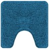 Ensemble de 2 tapis de bain bleu en polypropylène antidérapant 