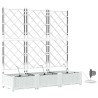 Jardinières de jardin 1 pc Blanc 120 x 40 x 126 cm Plastique 