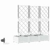 Jardinières de jardin 1 pc Blanc 120 x 40 x 126 cm Plastique 