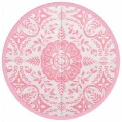 Tapis d'extérieur ARAKIL rose Ø160 cm PP 