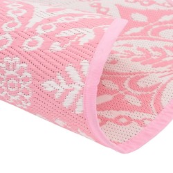 Tapis d'extérieur ARAKIL rose Ø160 cm PP 