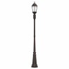 Lampadaire de jardin 2 lampes E27 Bronze 235 cm Aluminium 
