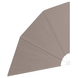 Écran de confidentialité pour balcon Taupe 160 x 160 cm tissu 