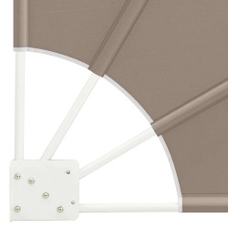 Écran de confidentialité pour balcon Taupe 160 x 160 cm tissu 