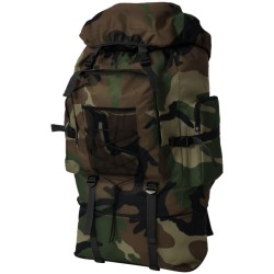 Sac à dos en style d'armée XXL 100 L camouflage 