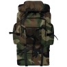 Sac à dos en style d'armée XXL 100 L camouflage 