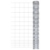 Clôture de jardin Acier galvanisé 50 m 150 cm Argenté 