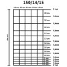 Clôture de jardin Acier galvanisé 50 m 150 cm Argenté 