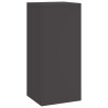 Supports de Plantes d'Extérieur Pillar 3 pcs Acier Noir 