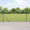 Clôture Hexagonale Gris 0.8x25 m Acier 