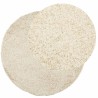 Tapis shaggy PAMPLONA poils longs moderne doré Ø 280 cm 