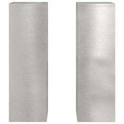Supports de plantes d'extérieur Pilier 2 pcs 24x24x75 cm Acier inoxydable 