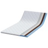 Coussins de Matelas Blanc 100 x 200 cm Polyester sans colle 