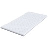Coussins de Matelas Blanc 100 x 200 cm Polyester sans colle 