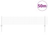 Clôture en fil soudé avec 22 poteaux U Argent 0.4x50 m Acier 