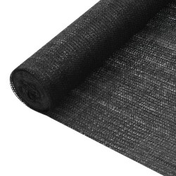 Filet brise-vue Noir 3,6x50 m PEHD 75 g/m²  