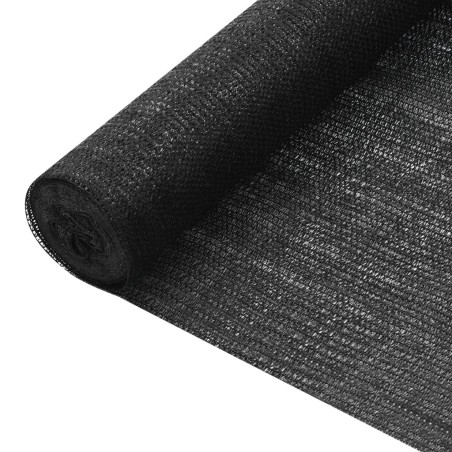 Filet brise-vue Noir 3,6x50 m PEHD 75 g/m²  
