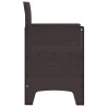 Chaises de Jardin avec Coussins 4 pcs Marron Standard 