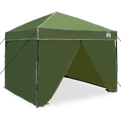 Tente à abri Vert 250 x 250 x 227 / 236 / 245 cm Tissu Oxford 