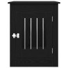 Meuble pour cage à chien en chêne noir 80 x 55 x 68 cm en bois d'ingénierie 
