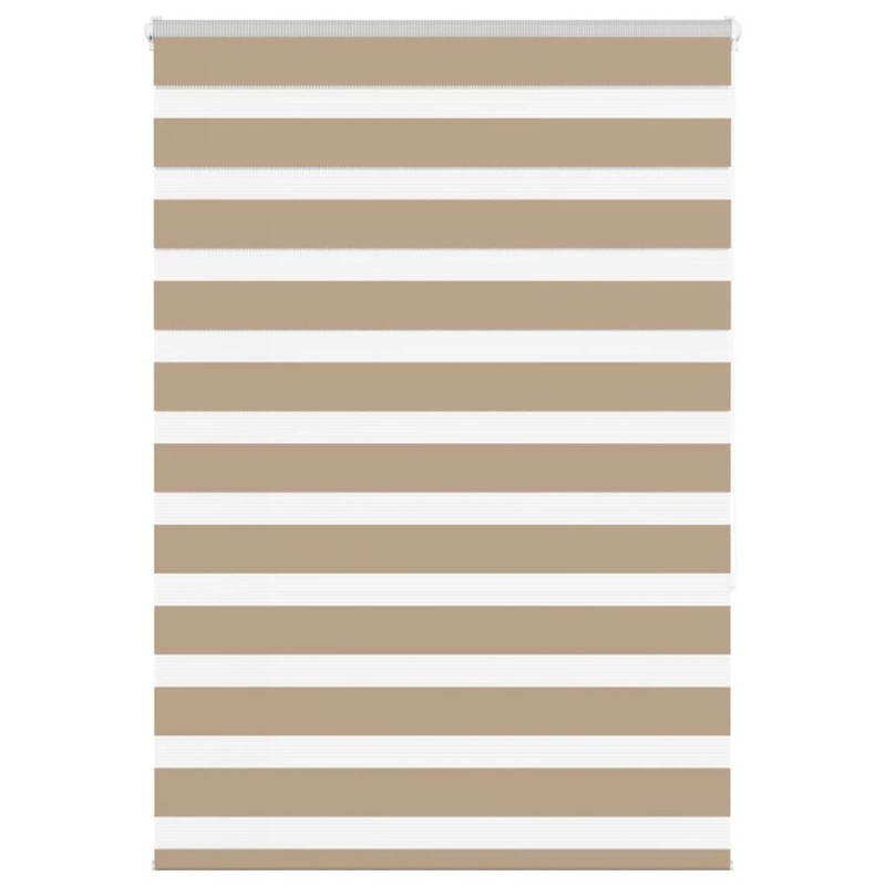 Store zèbre marron sable largeur du tissu 110,9 cm polyester 