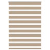 Store zèbre marron sable largeur du tissu 110,9 cm polyester 