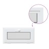 Fenêtre de sous-sol RISOR 80x40 cm inclinable 2 vitrages blanc 