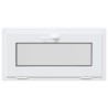 Fenêtre de sous-sol RISOR 80x40 cm inclinable 2 vitrages blanc 
