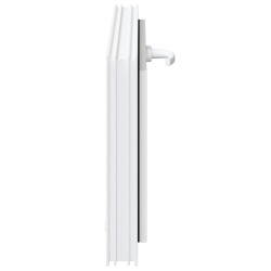 Fenêtre de sous-sol RISOR 80x40 cm inclinable 2 vitrages blanc 