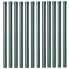 Poteaux de clôture 12 pcs Vert 60 cm Acier peint par poudre 